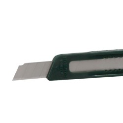 Cuter q-connect plastico estrecho con asa para colgar cuchilla 9 mm xd-07 blister 1 unidad