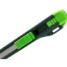 Cuter q-connect plastico estrecho con asa para colgar cuchilla 9 mm xd-07 blister 1 unidad