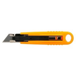 Cuter q-connect plastico ancho de seguridad retractil y con asa para colgar cuchilla 18 mm xd-123 blister 1 unidad