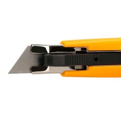 Cuter q-connect plastico ancho de seguridad retractil y con asa para colgar cuchilla 18 mm xd-123 blister 1 unidad