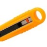 Cuter q-connect plastico ancho de seguridad retractil y con asa para colgar cuchilla 18 mm xd-123 blister 1 unidad