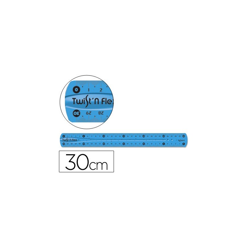 Regla maped plastico flexible de 30 cm colores surtidos