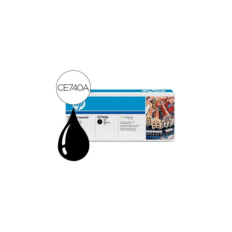 Toner hp color laserjet cp5225 cp5225n cp5225d -ce740a- negro 7.000 pags