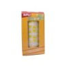 Gomets autoadhesivos triangulares 21x21x21mm amarillo rollo de 2832 unidades