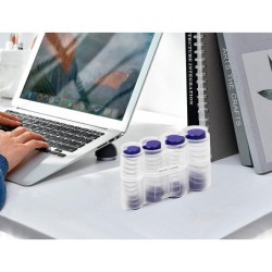 Portamonedas q-connect con muelle valido para 8 fracciones de euros