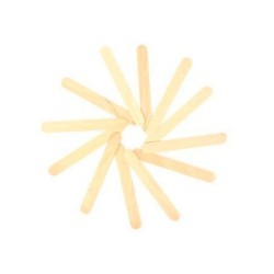Palillo para manualidades liderpapel madera color natural 15x2 cm bolsa de 100 unidades