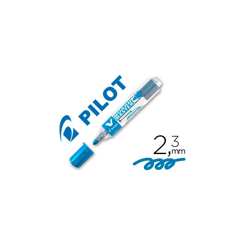 Rotulador pilot v board master para pizarra blanca azul tinta liquida trazo 2,3mm Rotulador pilot v board master para pizarra blanca azul tinta liquida trazo 2,3mm