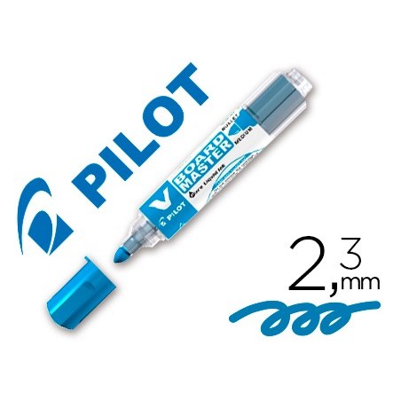 Rotulador pilot v board master para pizarra blanca azul tinta liquida trazo 2,3mm