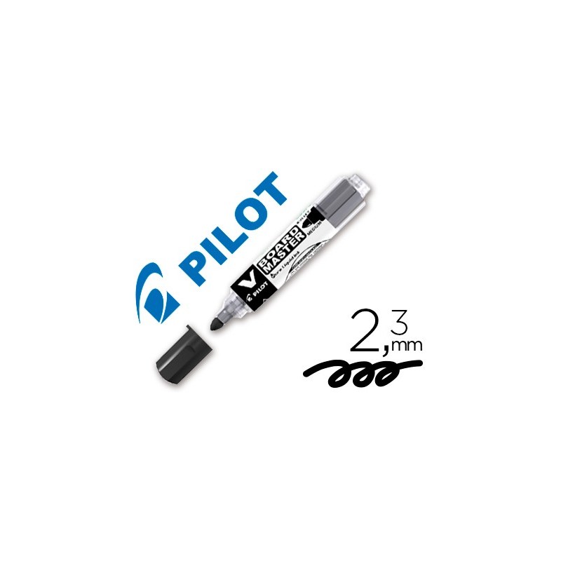Rotulador pilot v board master para pizarra blanca negro tinta liquida trazo 2,3mm Rotulador pilot v board master para pizarra blanca negro tinta liquida trazo 2,3mm