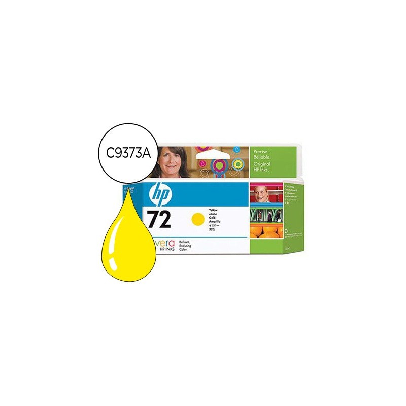 Ink-jet hp 72 amarillo foto designjet t610/1100 -130ml-