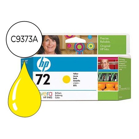 Ink-jet hp 72 amarillo foto designjet t610/1100 -130ml-