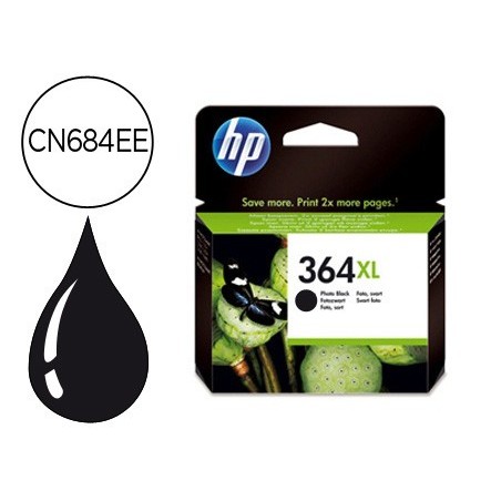 Ink-jet hp 364xl negro photosmart premium - c309a / series c5300 / c6300 / b8500 / d5400 550 pag