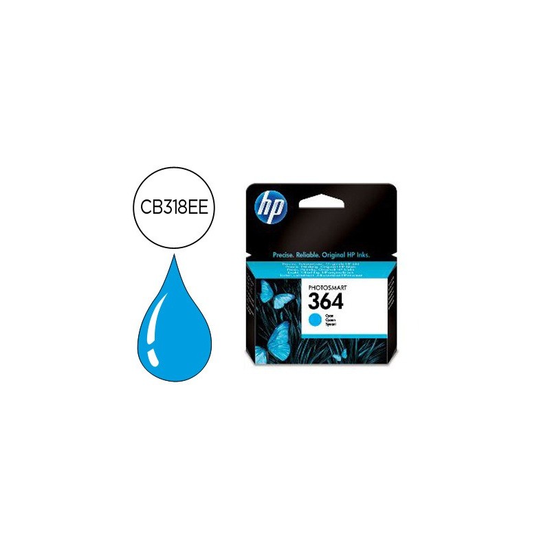 Ink-jet hp 364 cian photosmart premium - c309a / series c5300 / c6300 / b8500 / d5400 -300pag