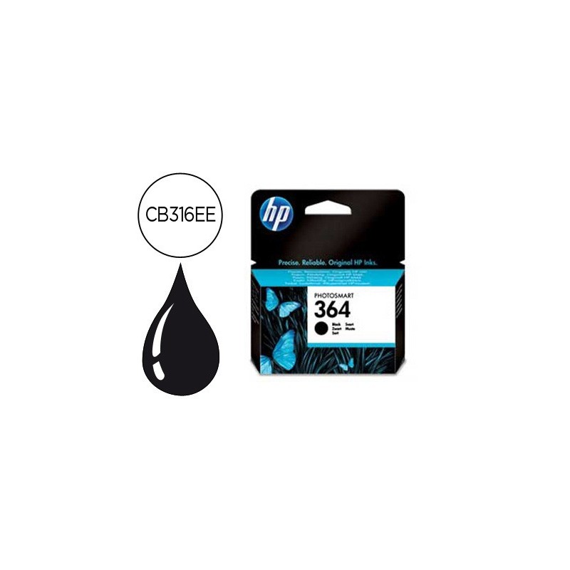Ink-jet hp 364 negro photosmart premium - c309a / series c5300 / c6300 / b8500 / d5400 -250pag