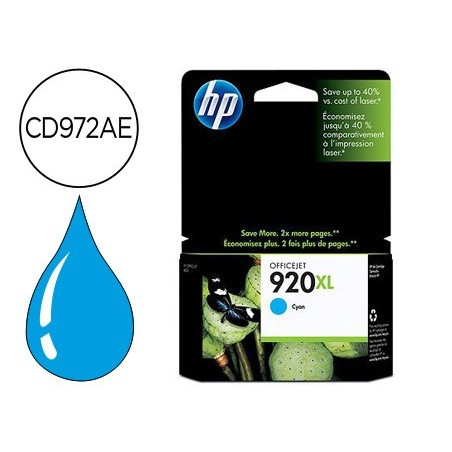 Ink-jet hp 920xl cian 700pag officejet/920/6500