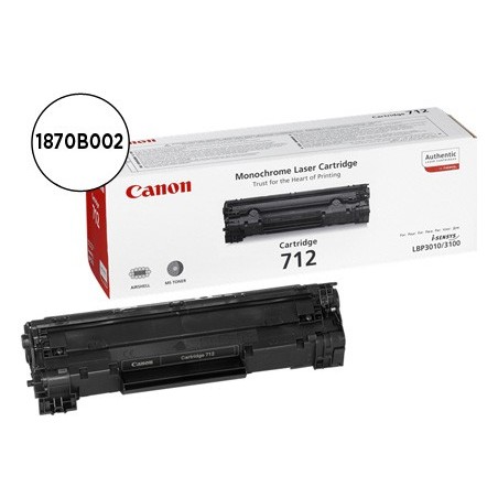 Toner canon crg712 negro laser lbp3010/3100