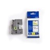 Cinta brother tzes231 blanco-negro 12mm longitud 8 mt superadhesiva