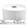 Papel secamanos industrial 26 cms de ancho x 400 mts aprox diametro 33,5 cm para el dispensador 46826