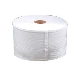Papel secamanos industrial 26 cms de ancho x 400 mts aprox diametro 33,5 cm para el dispensador 46826