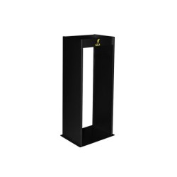 Cenicero metalico con rejilla para arena negro 77x24,5x30 cm