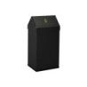 Papelera metalica basculante ganchos interiores aro inferior pvc ancho 32cm alto 65cm fondo 25cm capacidad 52l