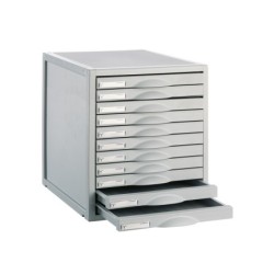 Fichero cajones de sobremesa 8211c 356x316x362 mm 11 cajones color gris