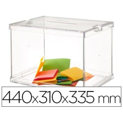 Urna electoral plegable con precintos de seguridad 440x310x315mm