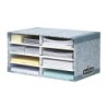 Modulo clasificador carton fellowes con 8 compartimentos 490x310x260mm