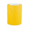 Cinta adhesiva q-connect 66 mt x 9 mm amarilla para cerrar bolsas