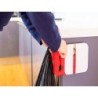 Cinta adhesiva q-connect 66 mt x 9 mm amarilla para cerrar bolsas