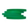 Cinta adhesiva q-connect 66 mt x 9 mm verde para cerrar bolsas