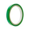 Cinta adhesiva q-connect 66 mt x 9 mm verde para cerrar bolsas