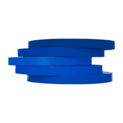 Cinta adhesiva q-connect 66 mt x 9 mm azul para cerrar bolsas