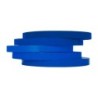 Cinta adhesiva q-connect 66 mt x 9 mm azul para cerrar bolsas