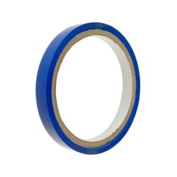 Cinta adhesiva q-connect 66 mt x 9 mm azul para cerrar bolsas
