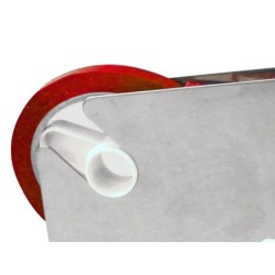 Cinta adhesiva q-connect 66 mt x 9 mm roja para cerrar bolsas