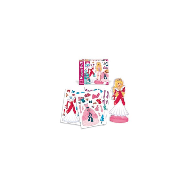 Juego diset magnetico vestidos de princesas