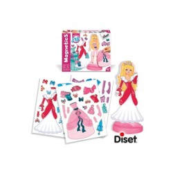 Juego diset magnetico vestidos de princesas