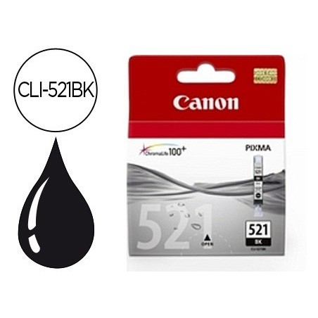 Ink-jet canon cli-521bk negro pixma mp620/630/980 ip3600/4600