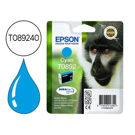 Ink-jet epson t0892 cian stylus s20 / sx-100 / sx-110