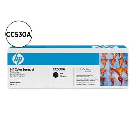Toner hp laserjet color cp2025 negro 3.500 pag