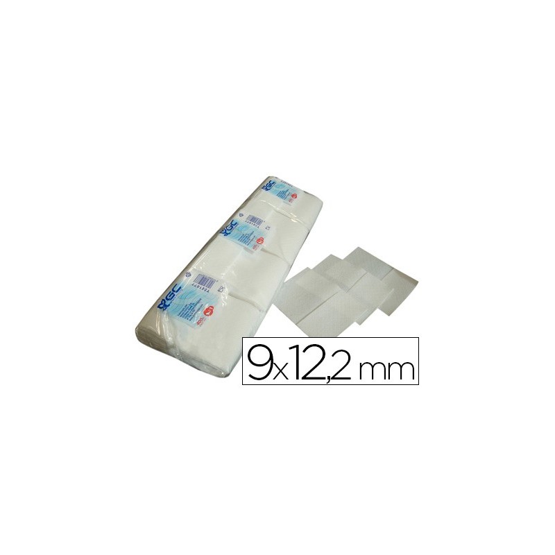 Servilleta mini gc blanca 9x12'2 cm 1 capa paquete de 400 unidades