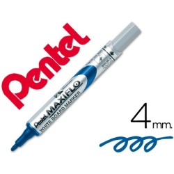 Rotulador maxiflo pentel para pizarra blanca color azul