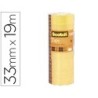 Cinta adhesiva scotch acordeon 33 mt x 19 mm pack de 8 unidades