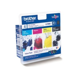 Ink-jet brother lc-980bk dcp-145 dcp-165 mfc-250 mfc-290 negro magenta amarillo cian pack4