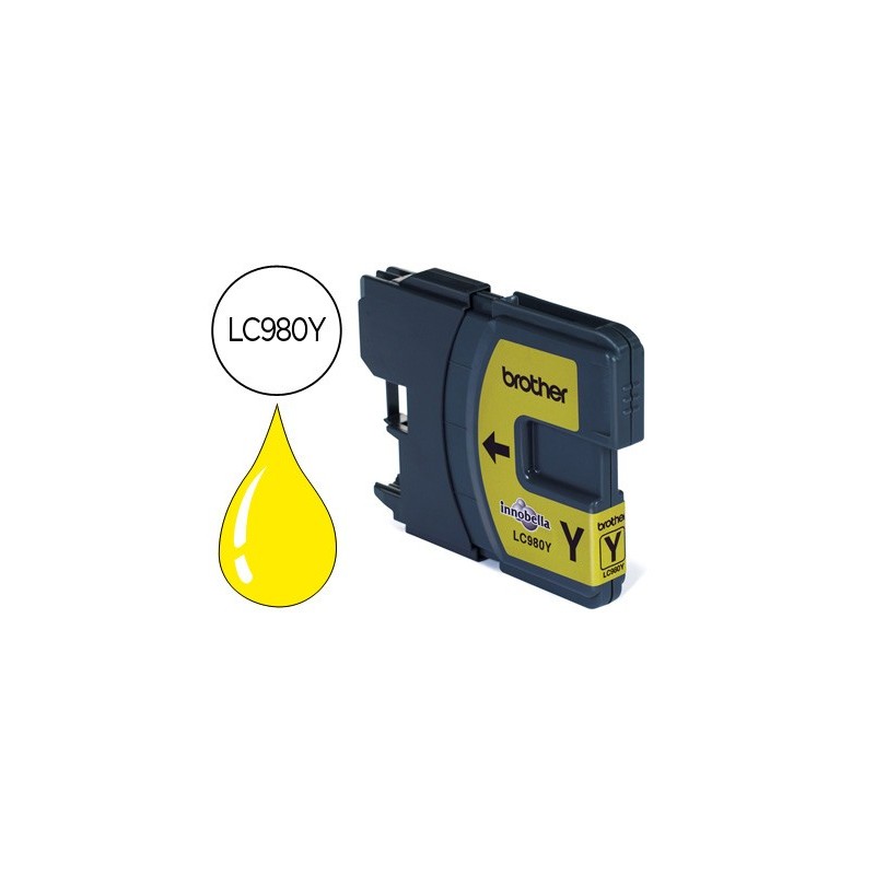 Ink-jet brother lc-980y dcp-145/dcp-165/mfc-250/mfc- 290 amarillo