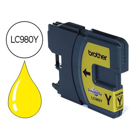 Ink-jet brother lc-980y dcp-145/dcp-165/mfc-250/mfc- 290 amarillo