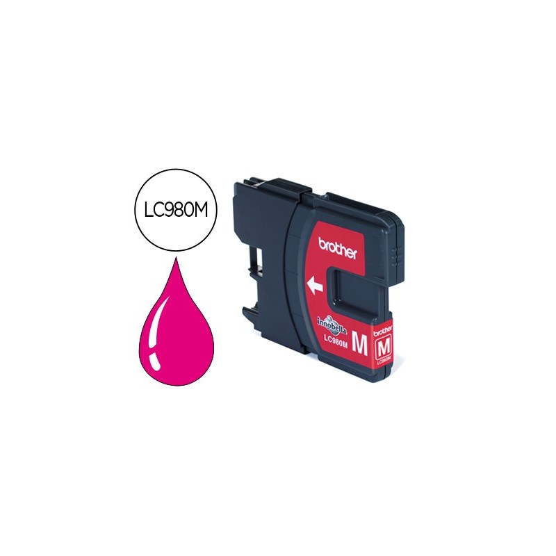 Ink-jet brother lc-980m dcp-145/dcp-165/mfc-250/mfc- 290 magenta