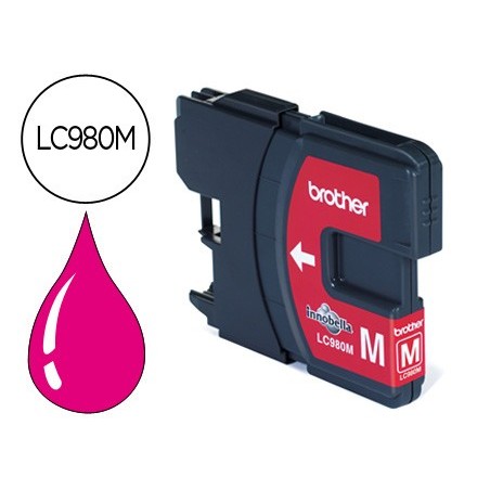 Ink-jet brother lc-980m dcp-145/dcp-165/mfc-250/mfc- 290 magenta