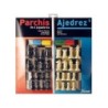 Parchis con ajedrez tablero grande 4 jugadores 41x40x4,8 cm
